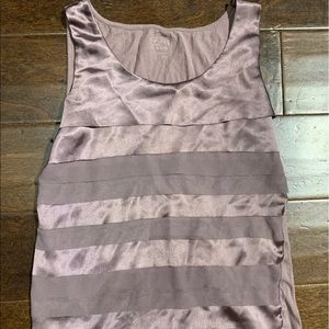 Purple silk loft tank